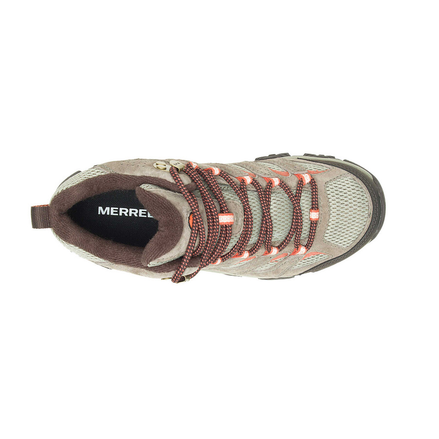 botas de caminhada femininas moab 3 mid gore-tex com cordão elástico