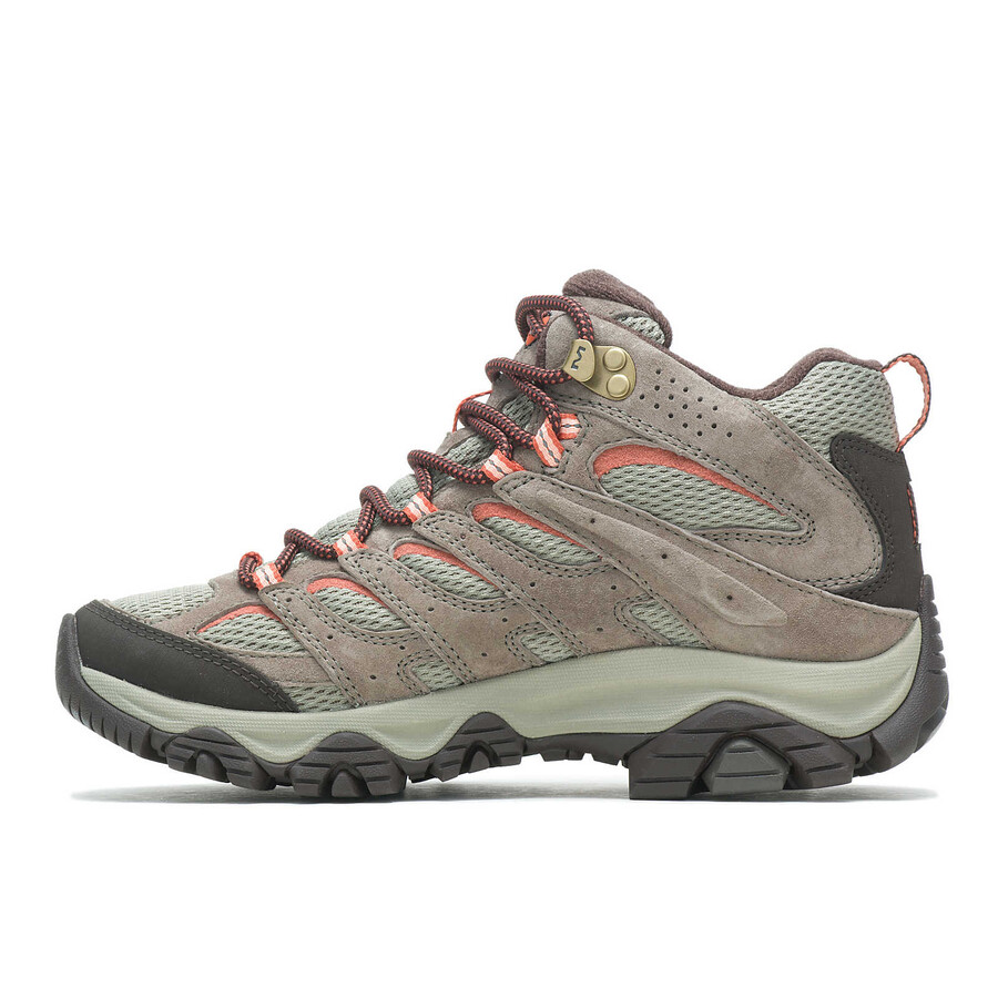 botas de caminhada femininas moab 3 mid gore-tex com cordão elástico