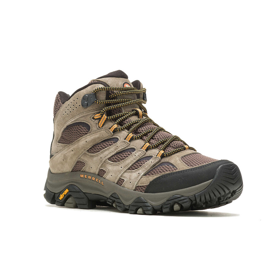 botas masculinas moab 3 mid wide width - cor nogueira