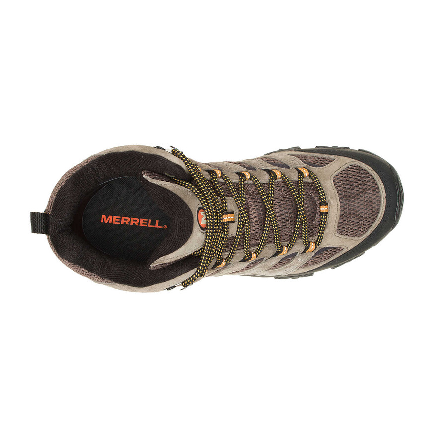 botas masculinas moab 3 mid wide width - cor nogueira