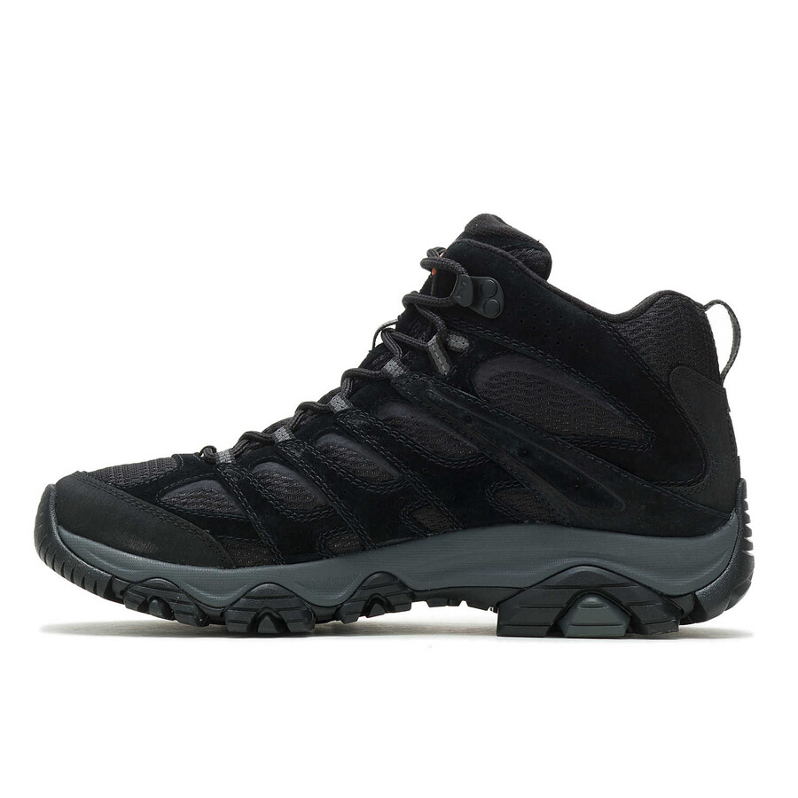 botas masculinas moab 3 mid wide width - preto noite
