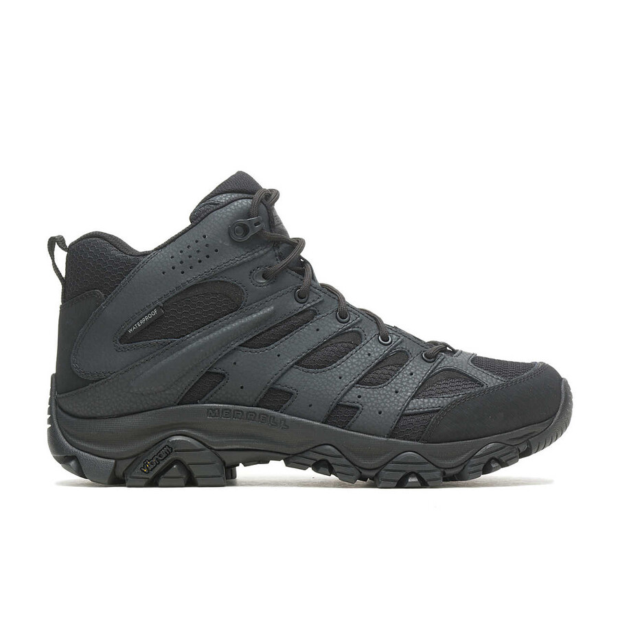 botas masculinas moab 3 mid tactical impermeáveis - pretas