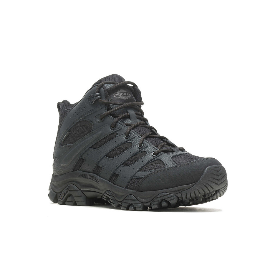 botas masculinas moab 3 mid tactical impermeáveis - pretas