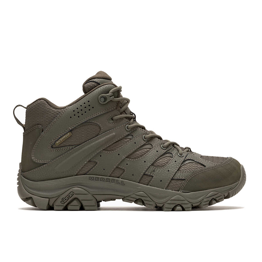 botas masculinas moab 3 mid tactical impermeáveis - verde oliva escuro