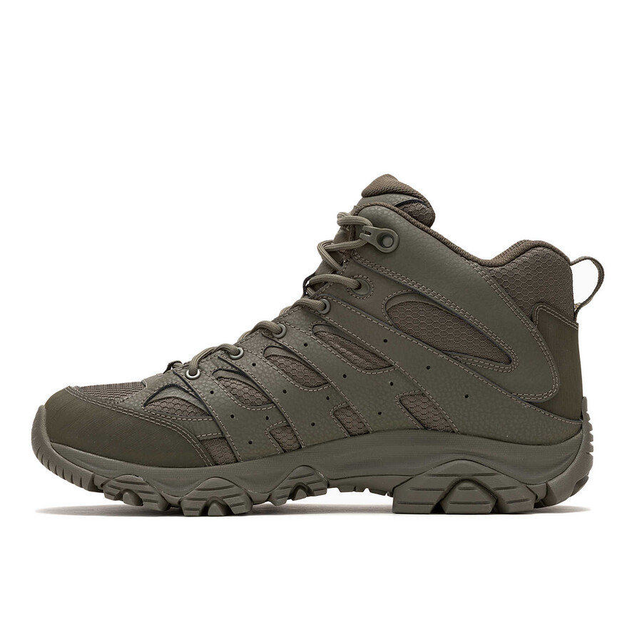 botas masculinas moab 3 mid tactical impermeáveis - verde oliva escuro