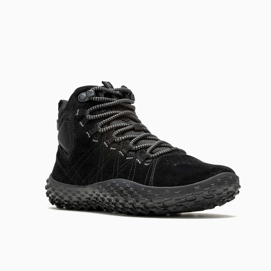 botas femininas wrapt mid impermeáveis estilo barefoot pretaspretas