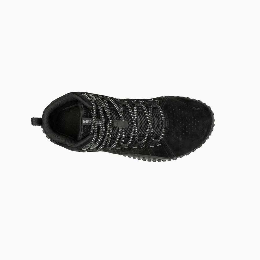 botas femininas wrapt mid impermeáveis estilo barefoot pretaspretas
