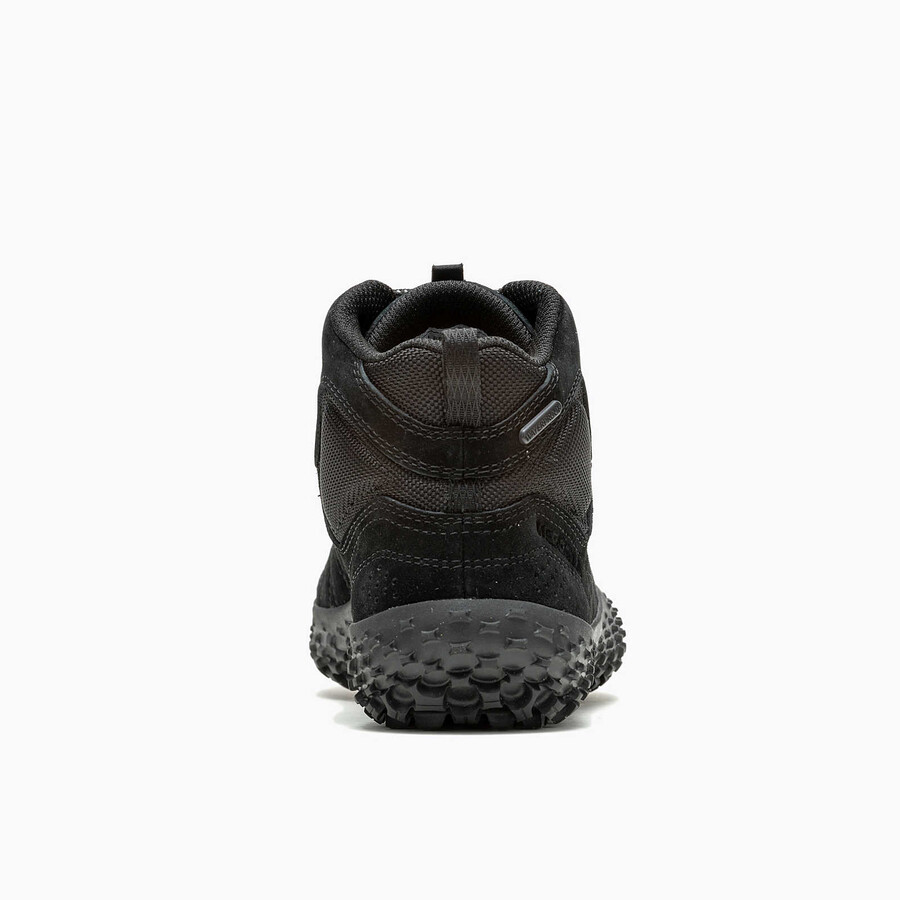 botas femininas wrapt mid impermeáveis estilo barefoot pretaspretas
