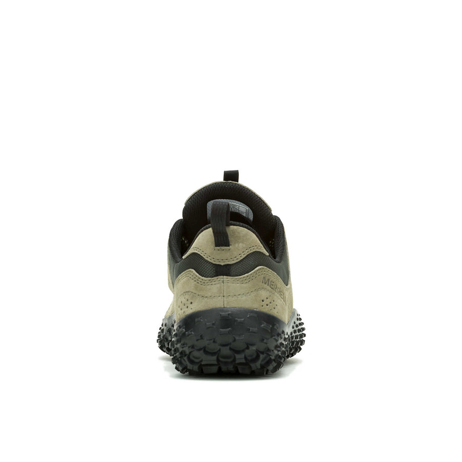 sapatos masculinos wrapt barefoot nas cores verde-oliva e preto.