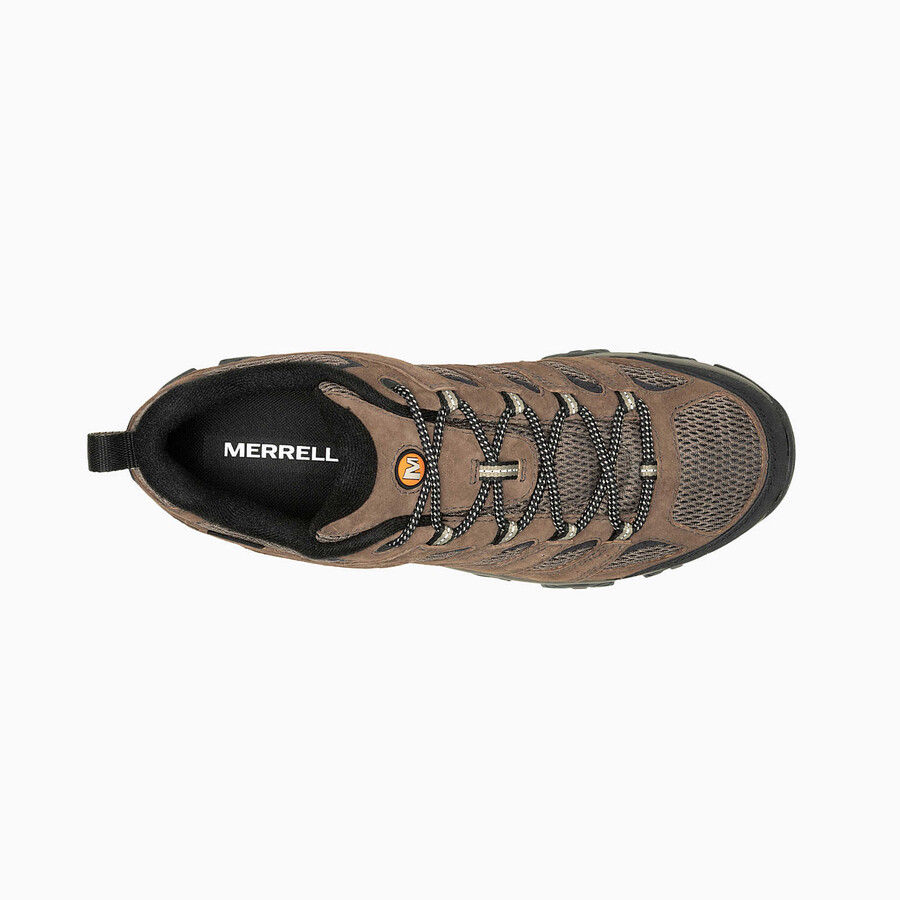 sapatos masculinos moab 3 impermeáveis de largura larga - bracken
