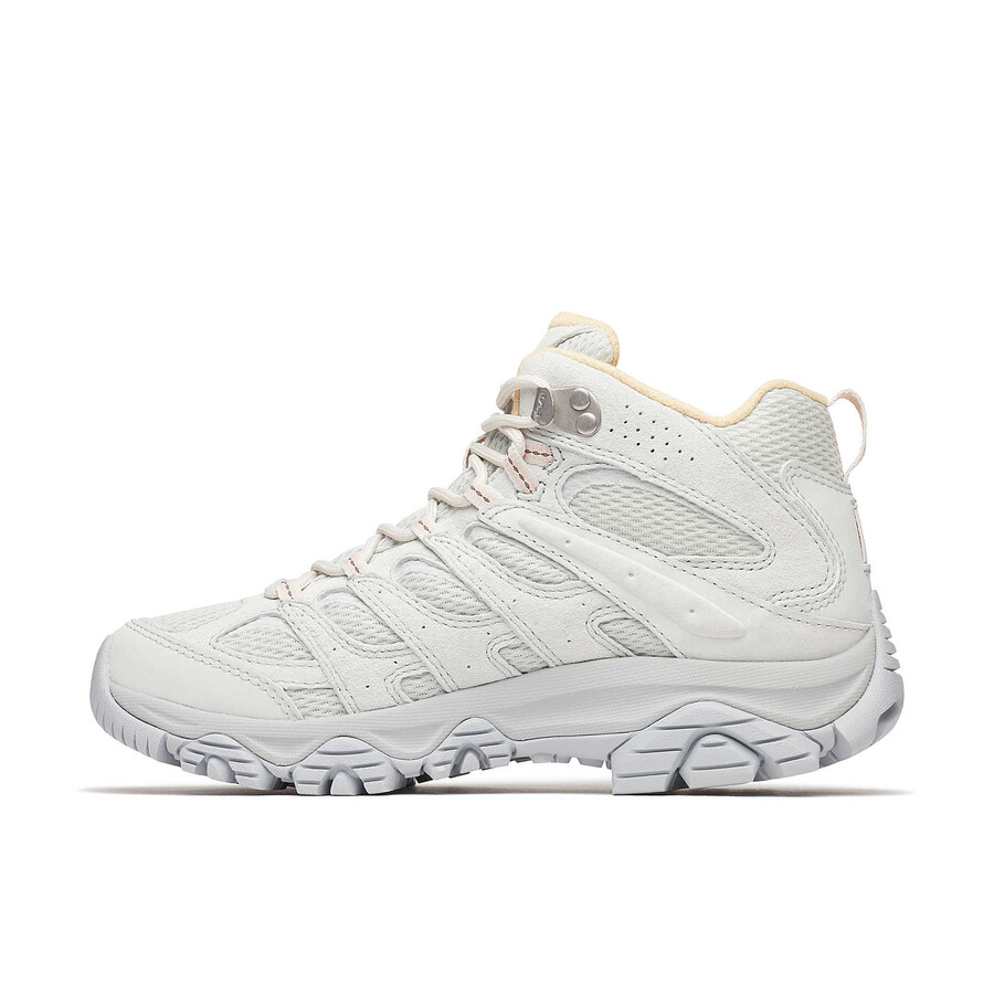 botas de caminhada impermeáveis moab 3 mid femininas cinza vapor.