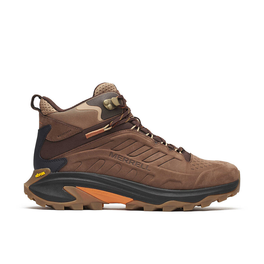botas de caminhada impermeáveis moab speed 2 em couro cano médio modelo mole.