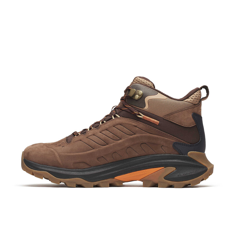 botas de caminhada impermeáveis moab speed 2 em couro cano médio modelo mole.