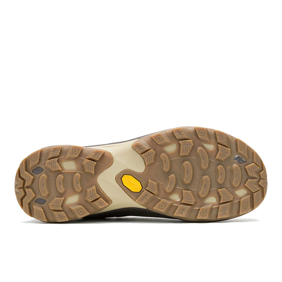 sapatos de caminhada impermeáveis moab speed 2 masculinos em couro cor oliva.