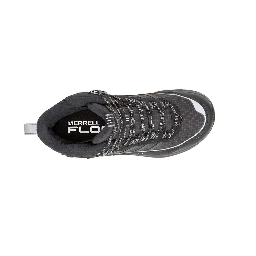 botas de caminhada de inverno impermeáveis moab speed 2 thermo mid para mulheres pretas.