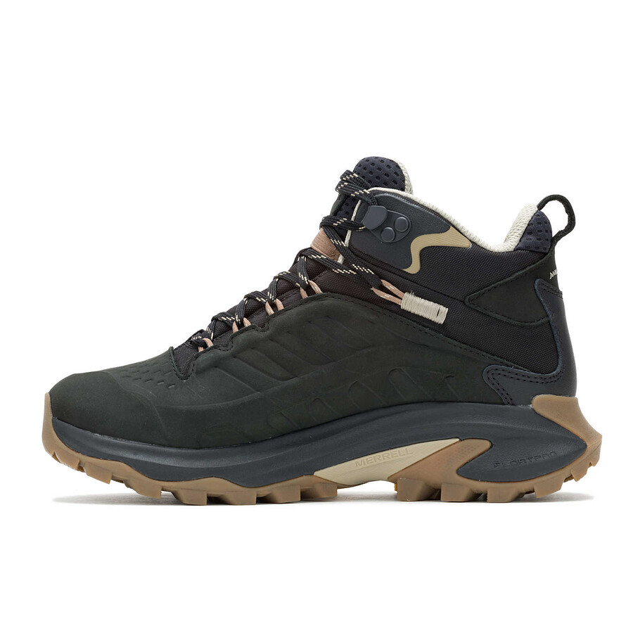 botas de caminhada femininas moab speed 2 leather mid wp pretas.