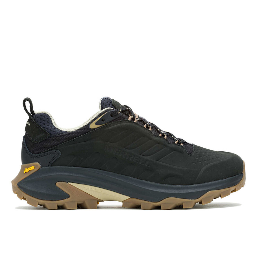 botas de caminhada impermeáveis moab speed 2 em couro preto