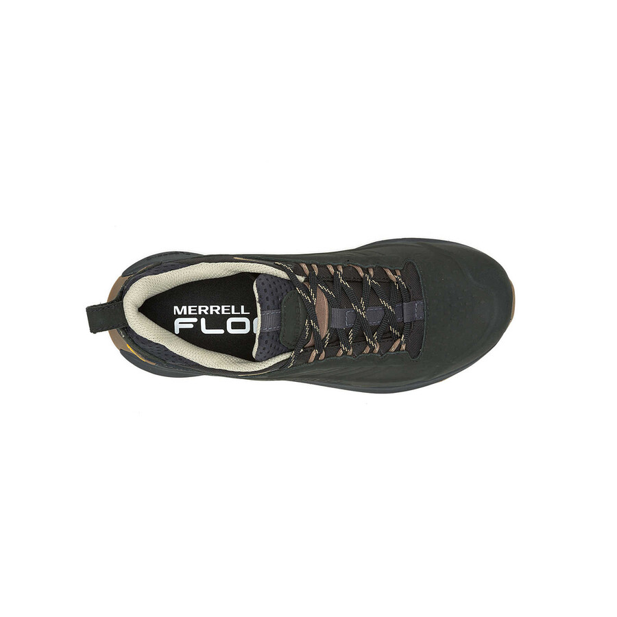 botas de caminhada impermeáveis moab speed 2 em couro preto