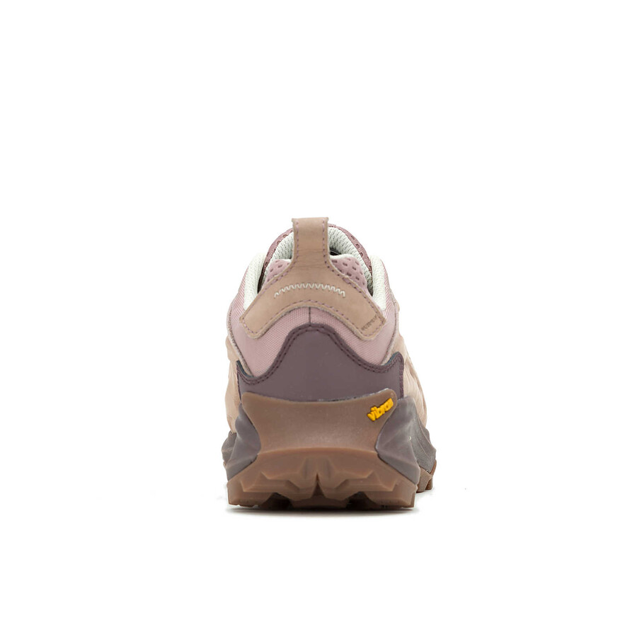 botas de caminhada impermeáveis moab speed 2 em couro rosa adobe