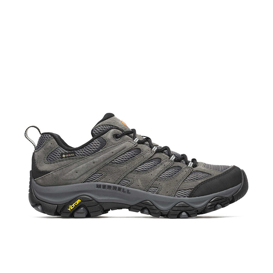 sapatos de caminhada masculinos moab 3 gore-tex de largura larga cor granito.