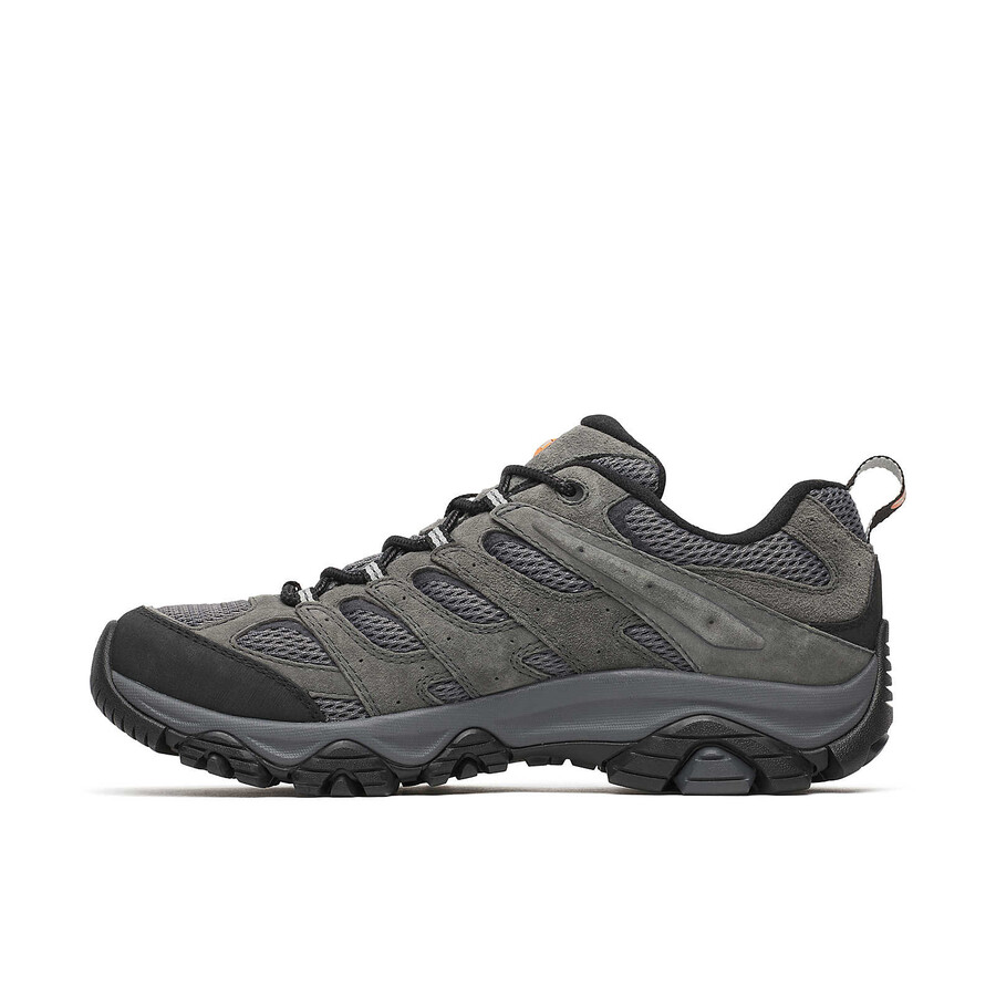 sapatos de caminhada masculinos moab 3 gore-tex de largura larga cor granito.