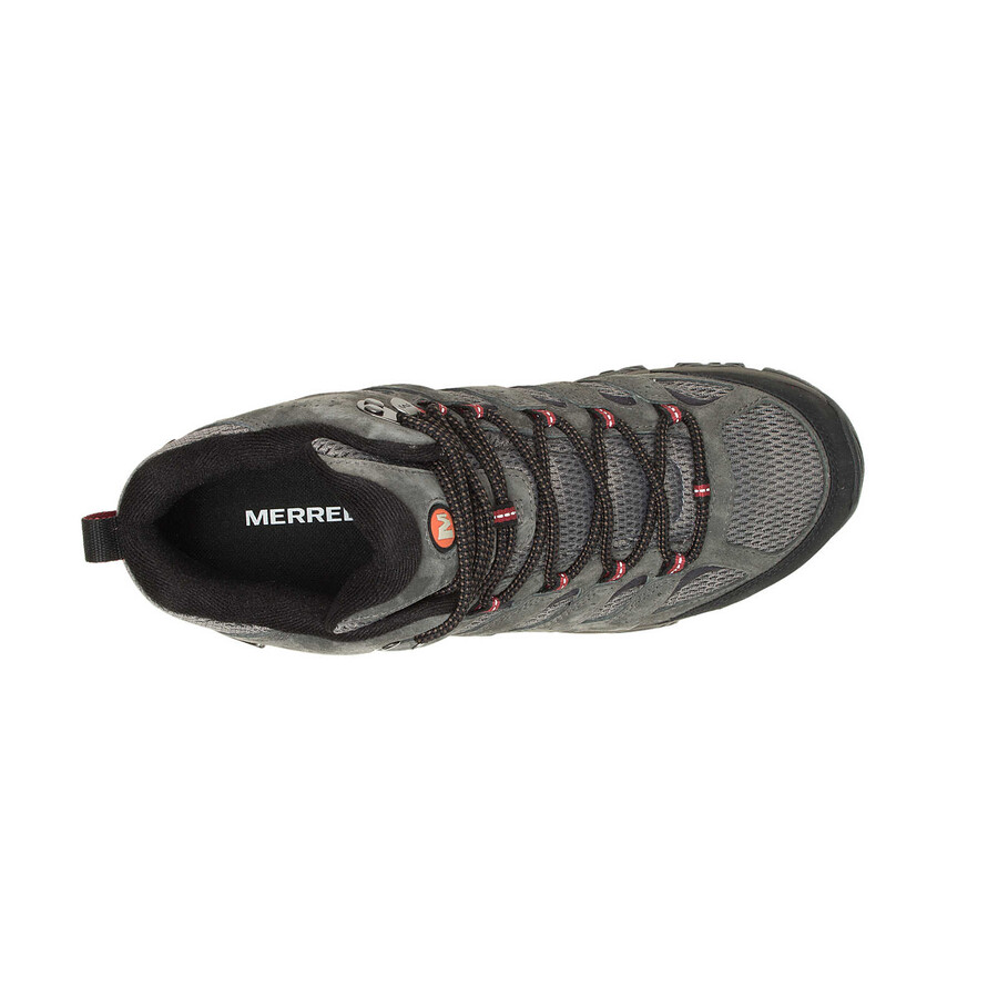 botas masculinas moab 3 mid impermeáveis e largas - beluga