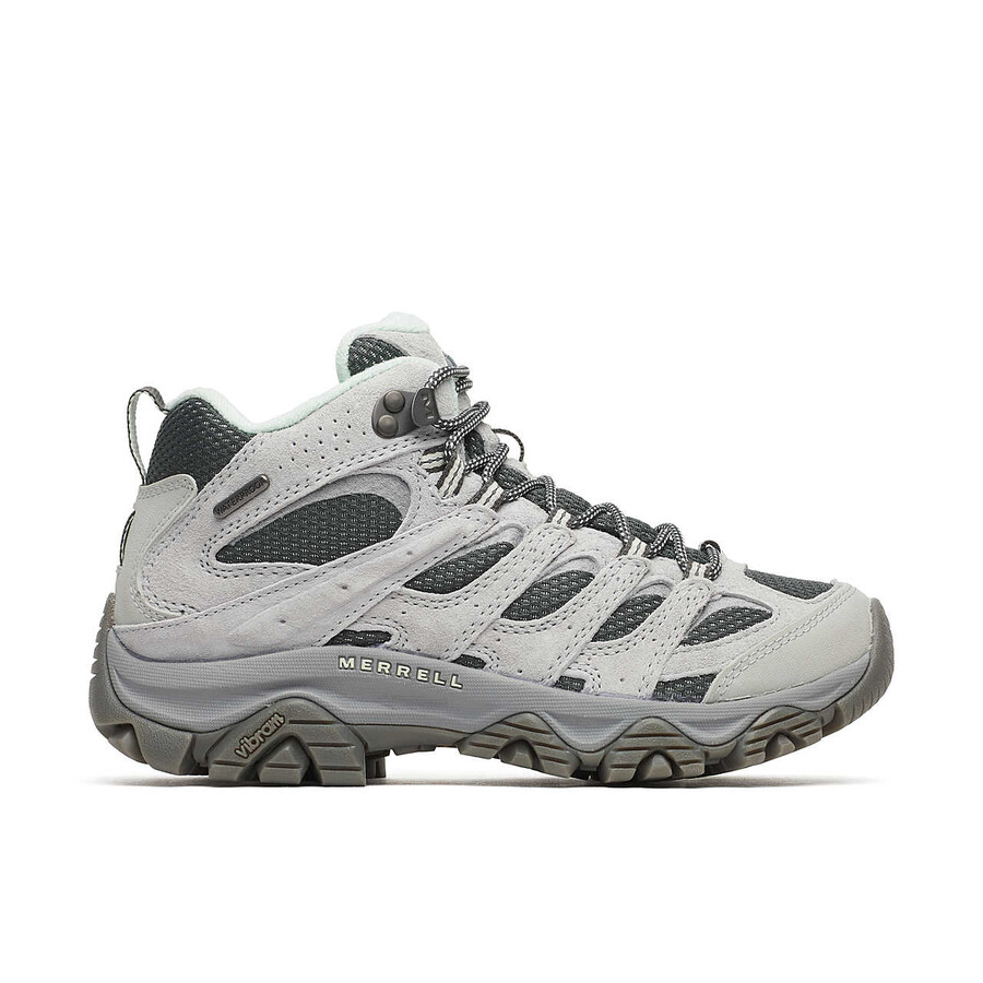 bota feminina moab 3 mid impermeável com largura larga - alloy