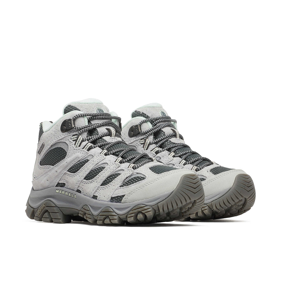 bota feminina moab 3 mid impermeável com largura larga - alloy