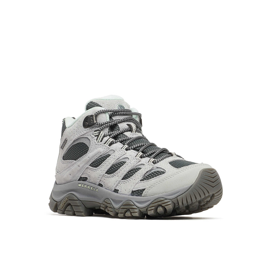 bota feminina moab 3 mid impermeável com largura larga - alloy