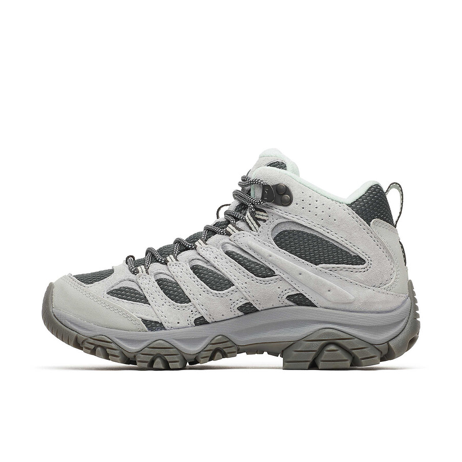 bota feminina moab 3 mid impermeável com largura larga - alloy