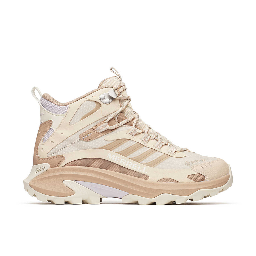 botas de caminhada femininas moab speed 2 mid gore-tex na cor nougat