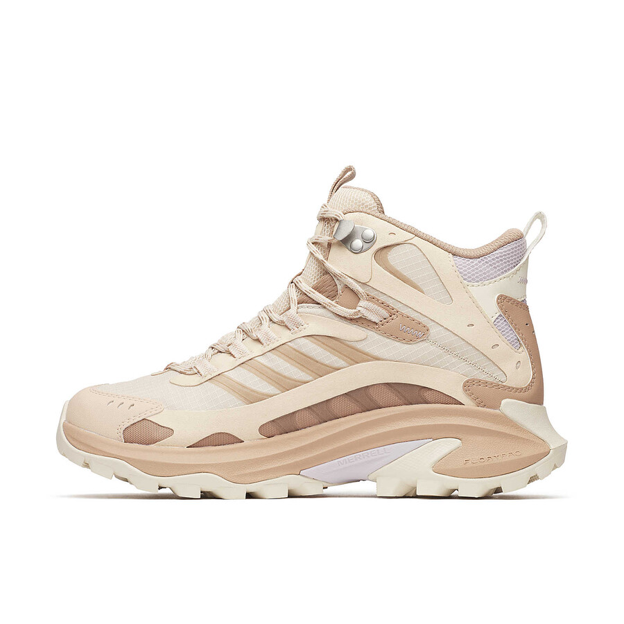 botas de caminhada femininas moab speed 2 mid gore-tex na cor nougat