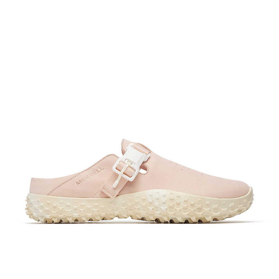 sapatos femininos wrapt slide nubuck - rosa sal