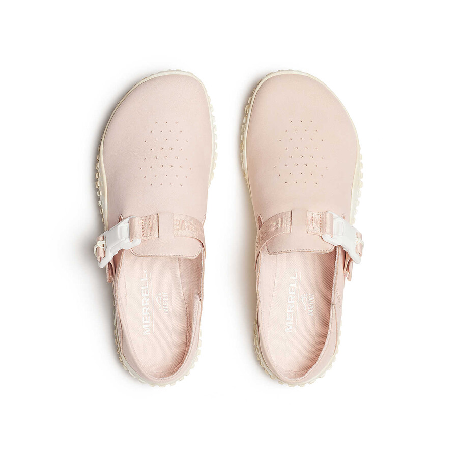 sapatos femininos wrapt slide nubuck - rosa sal