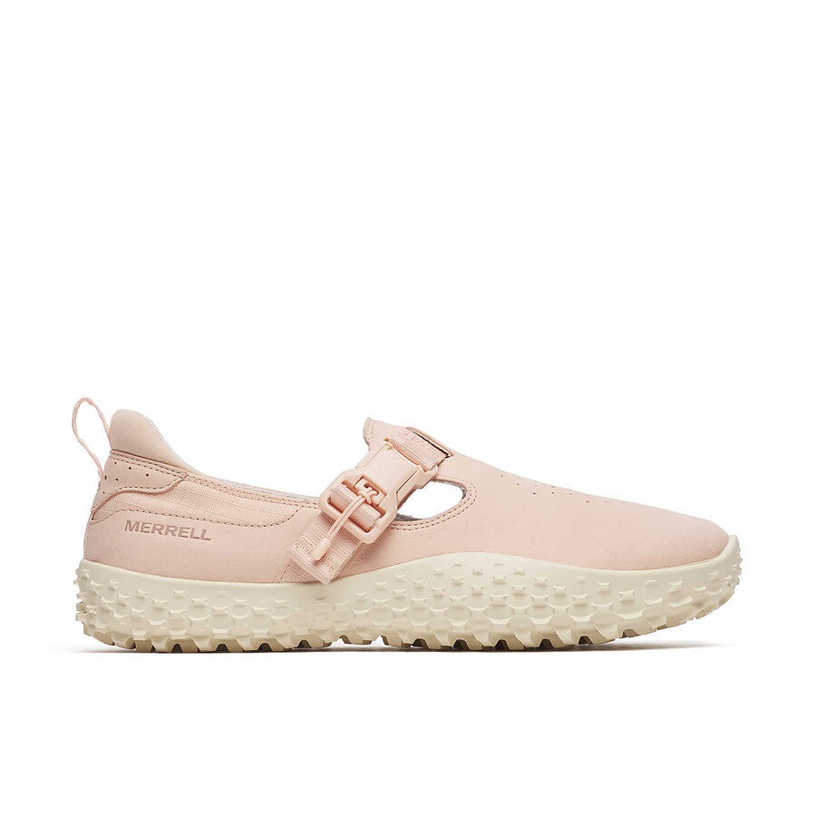 sapatos femininos de nobuck com fivela envolvente cor rosa sal