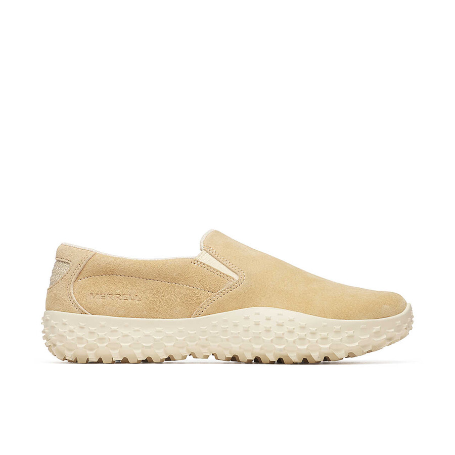 sapatos casuais femininos wrapt slip on na cor latte.