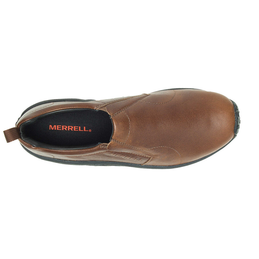 sapatos casuais masculinos jungle moc em couro largura 2 cor terra.