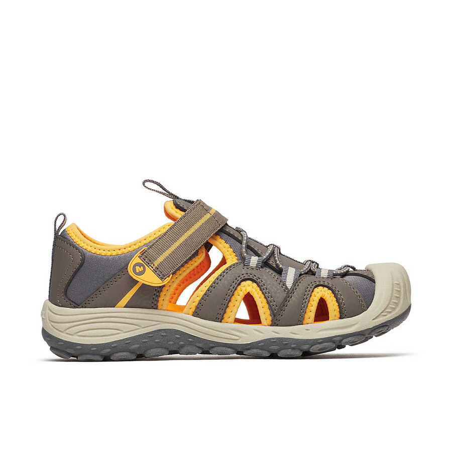 sandália infantil hydro 2 - sapatos aquáticos marromlaranja