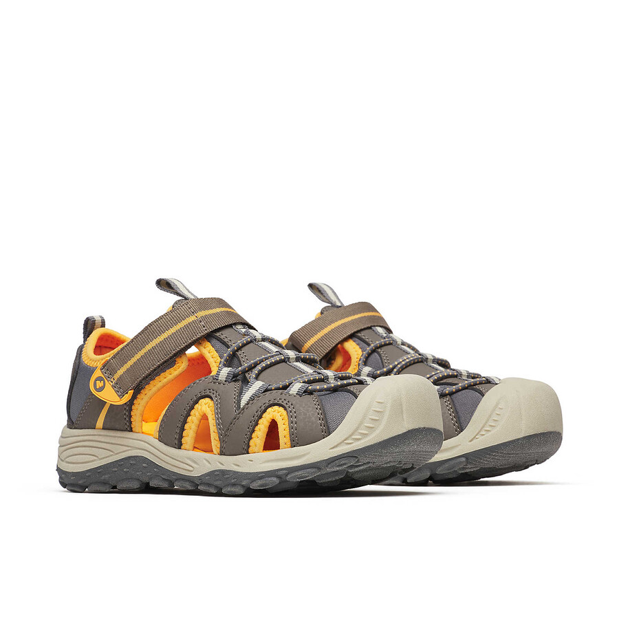 sandália infantil hydro 2 - sapatos aquáticos marromlaranja