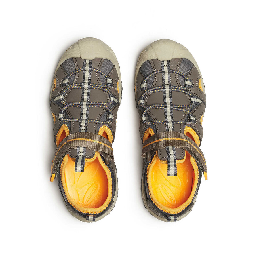 sandália infantil hydro 2 - sapatos aquáticos marromlaranja