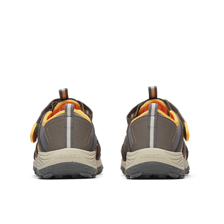 sandália infantil hydro 2 - sapatos aquáticos marromlaranja
