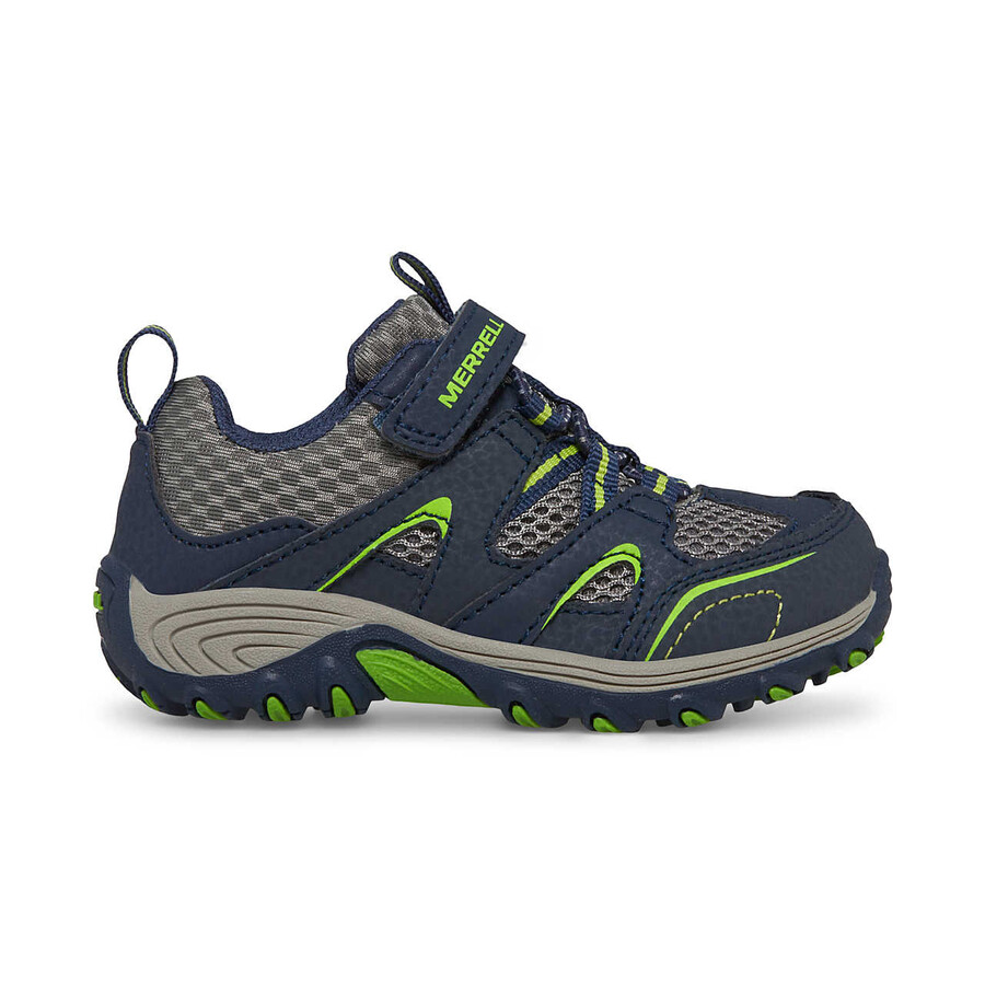 tênis infantil trail chaser jr. - athletics lk azul marinhoverde