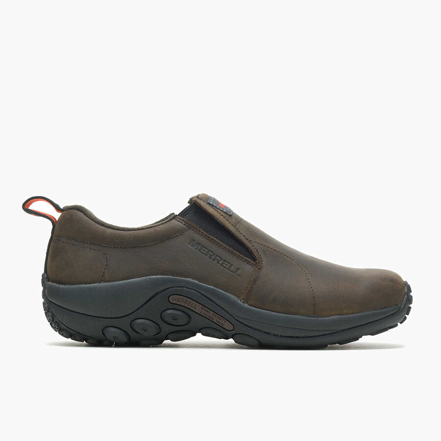 sapato de trabalho masculino jungle moc em couro sr com largura larga merrell us espresso