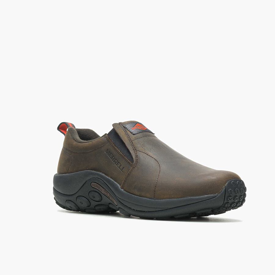 sapato de trabalho masculino jungle moc em couro sr com largura larga merrell us espresso