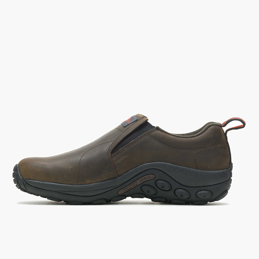 sapato de trabalho masculino jungle moc em couro sr com largura larga merrell us espresso
