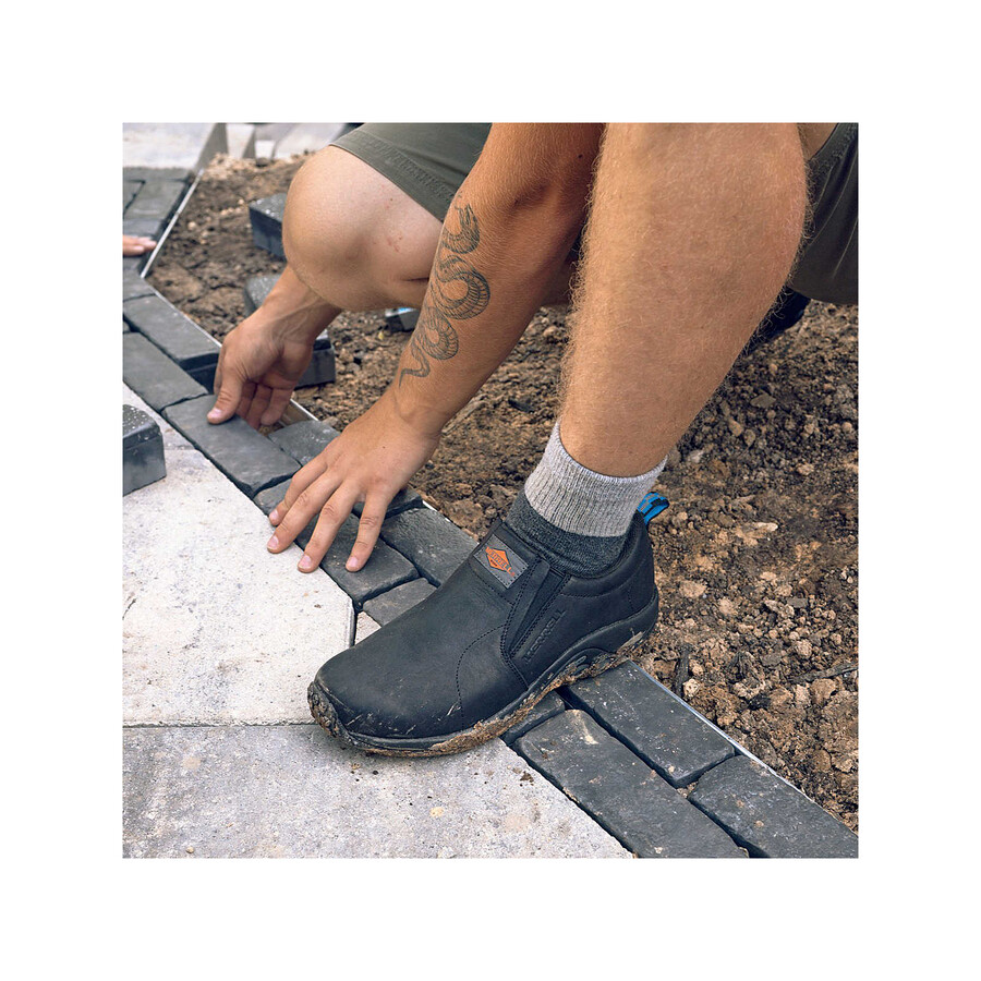 sapato de trabalho masculino jungle moc em couro sr com largura larga merrell us espresso