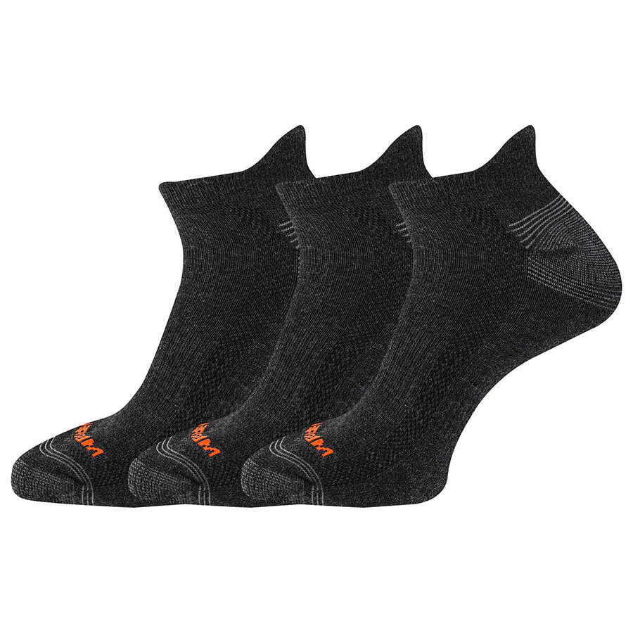 pacote com 3 pares de meias cano baixo recicladas - meias pretas
