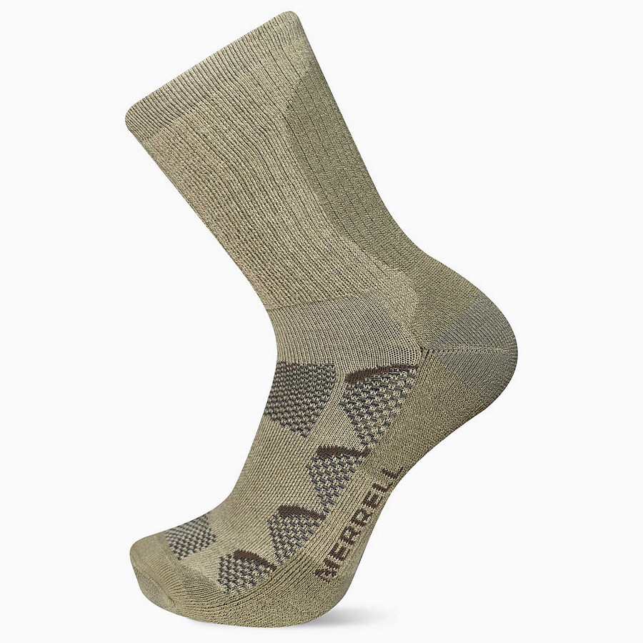 meias moab hiker crew - cor aveia