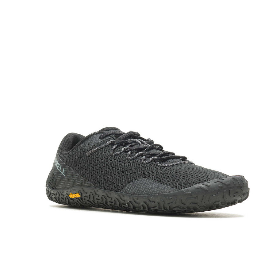 sapatos minimalistas vapor glove 6 para homem pretos.