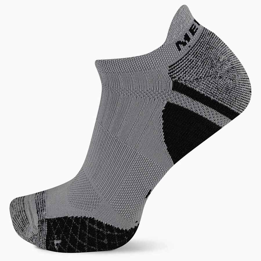 meias cushion trail runner tab - cinza